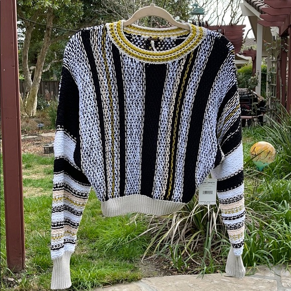 🌺 Free People; BNWT Porto Combo Sweater Sz. S & M - Picture 3 of 16